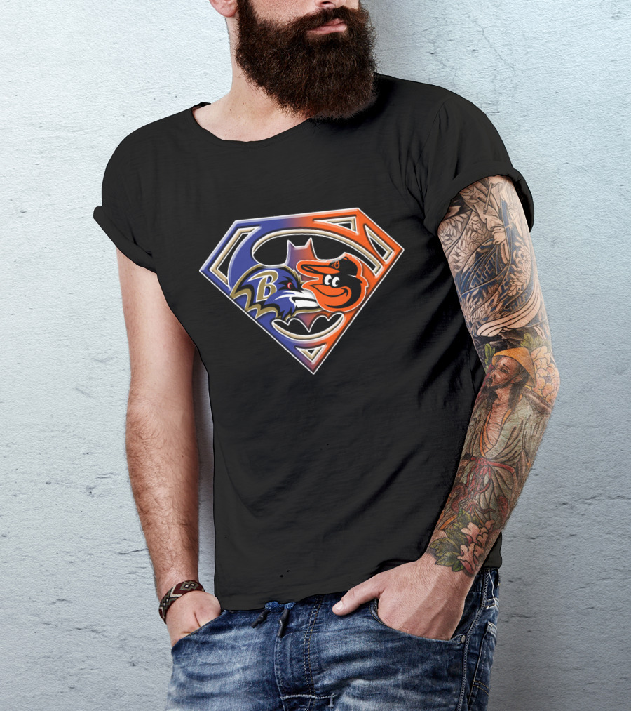Ravens Orioles Superhero T-Shirt