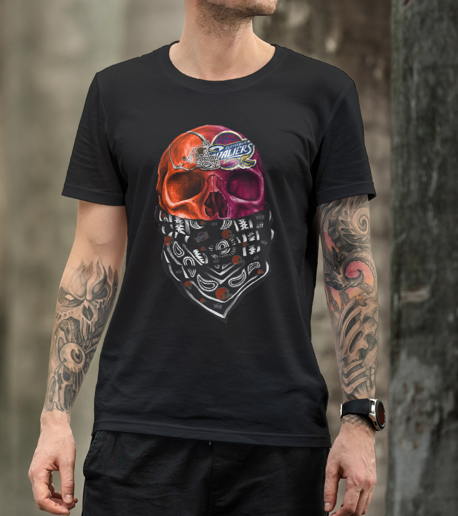 Cleveland Ballers Skull Bandana T-Shirt