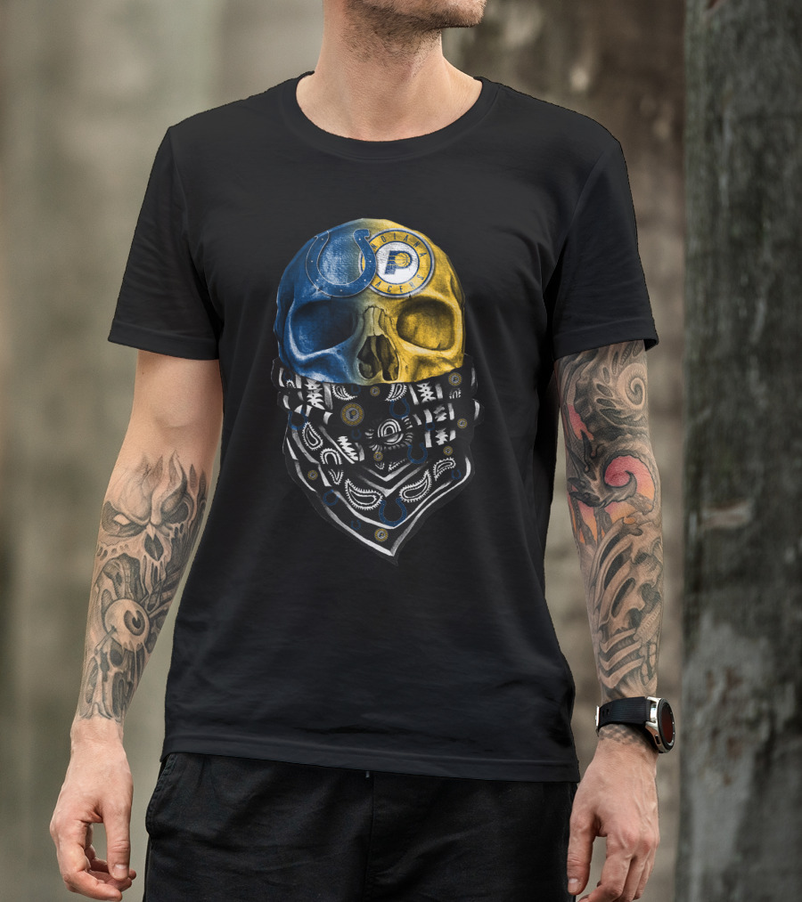Colts Police Skull Bandana T-Shirt