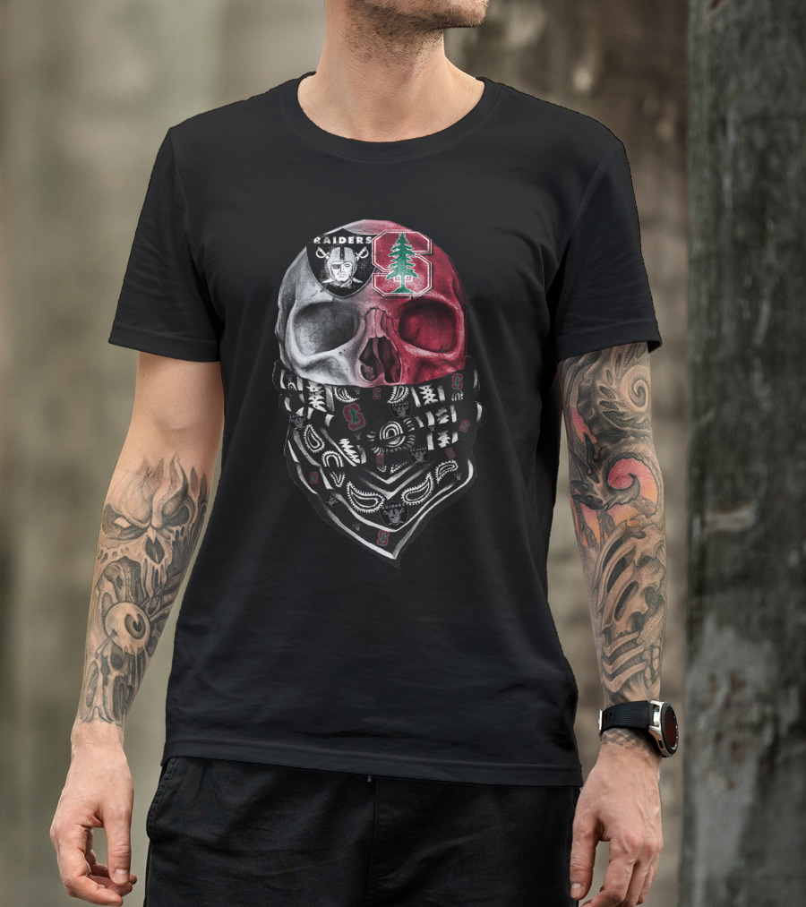 Raiders Stanford Skull Bandana T-Shirt