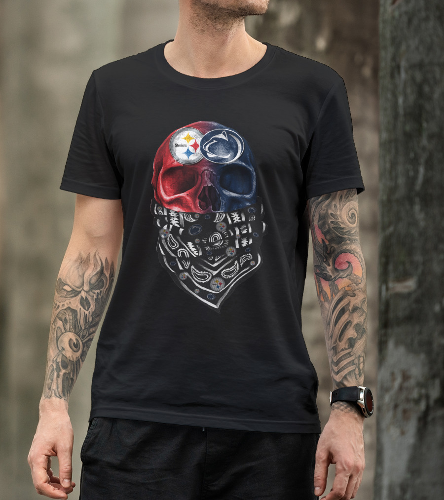 Steelers Penn State Skull Bandana T-Shirt