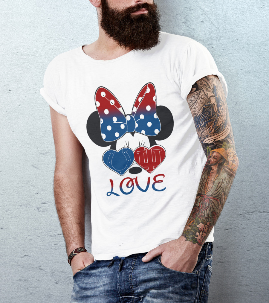 Love Minnie Colts Iu Hearts T-Shirt