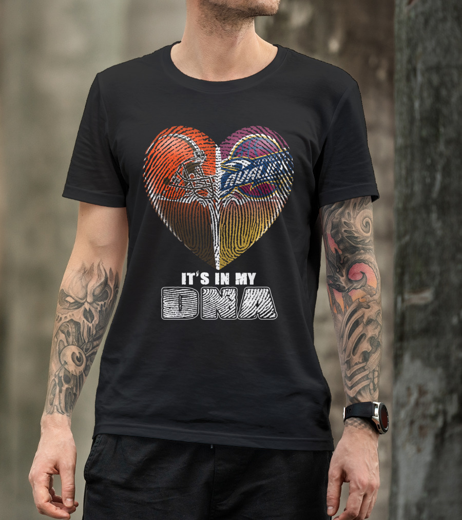 Cleveland Browns And Cavaliers It's In My Dna T-Shirt