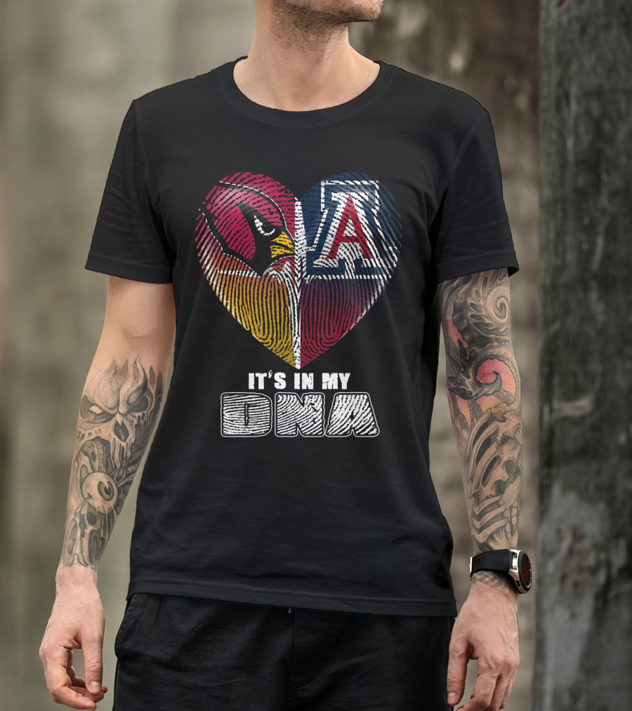Arizona Cardinals And Wildcats It's In My Dna 031 T-Shirt