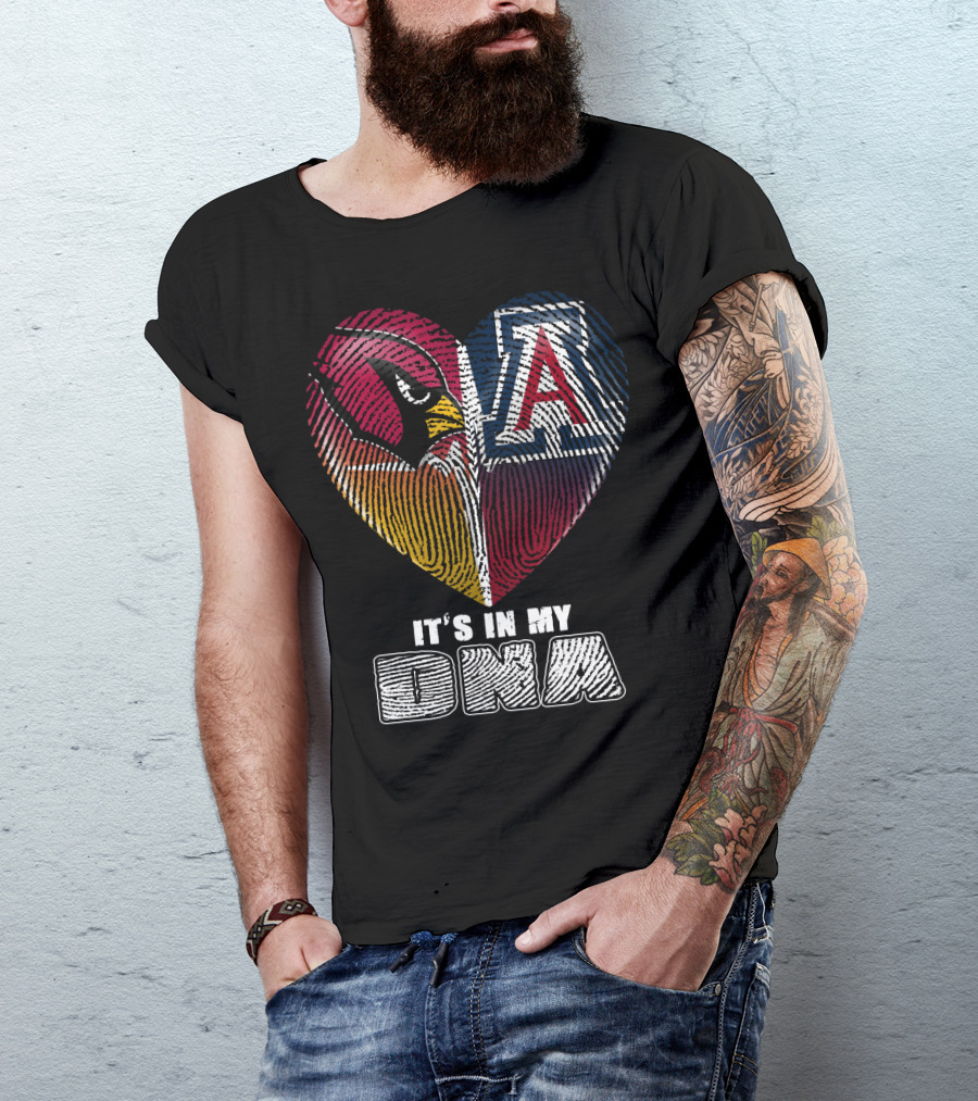Arizona Cardinals And Wildcats It's In My Dna 031 T-Shirt