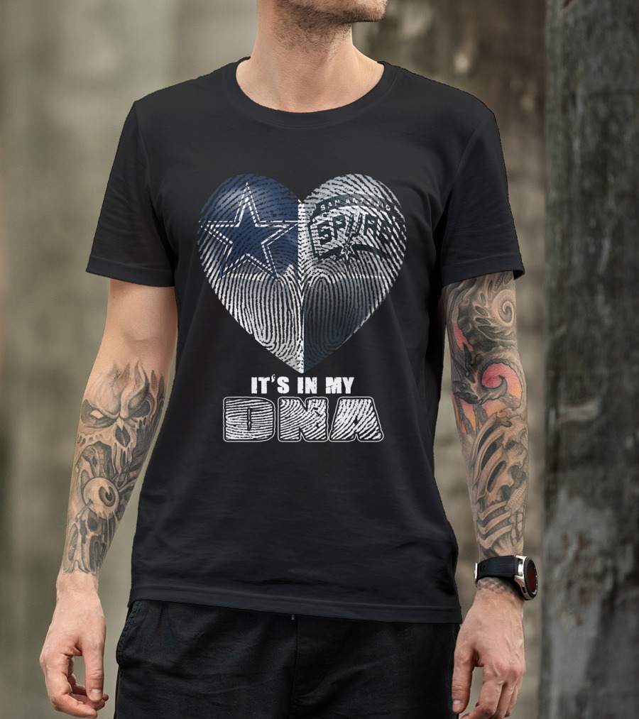 Dallas Cowboys San Antonio Spurs It's In My Dna T-Shirt