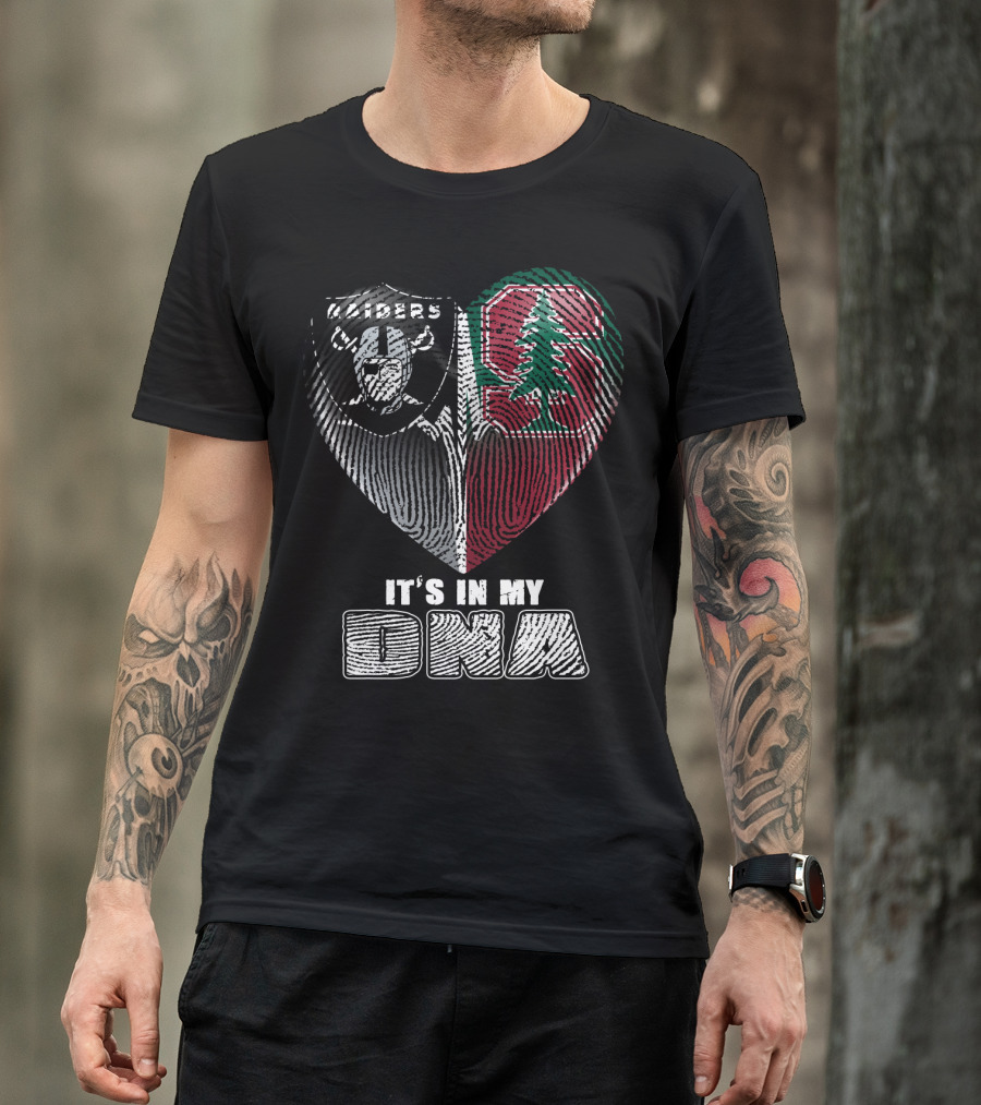 Raiders Stanford Heart It's In My Dna T-Shirt