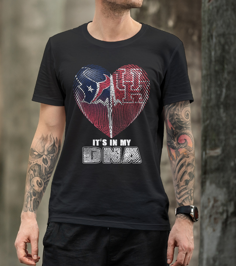 Houston Texans Uh Heart It's In My Dna T-Shirt