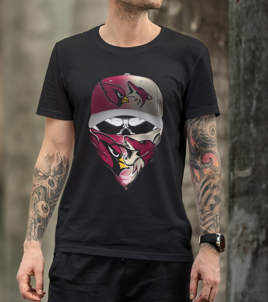 Arizona Cardinals And Wyoming Coyotes Skum 028 T-Shirt