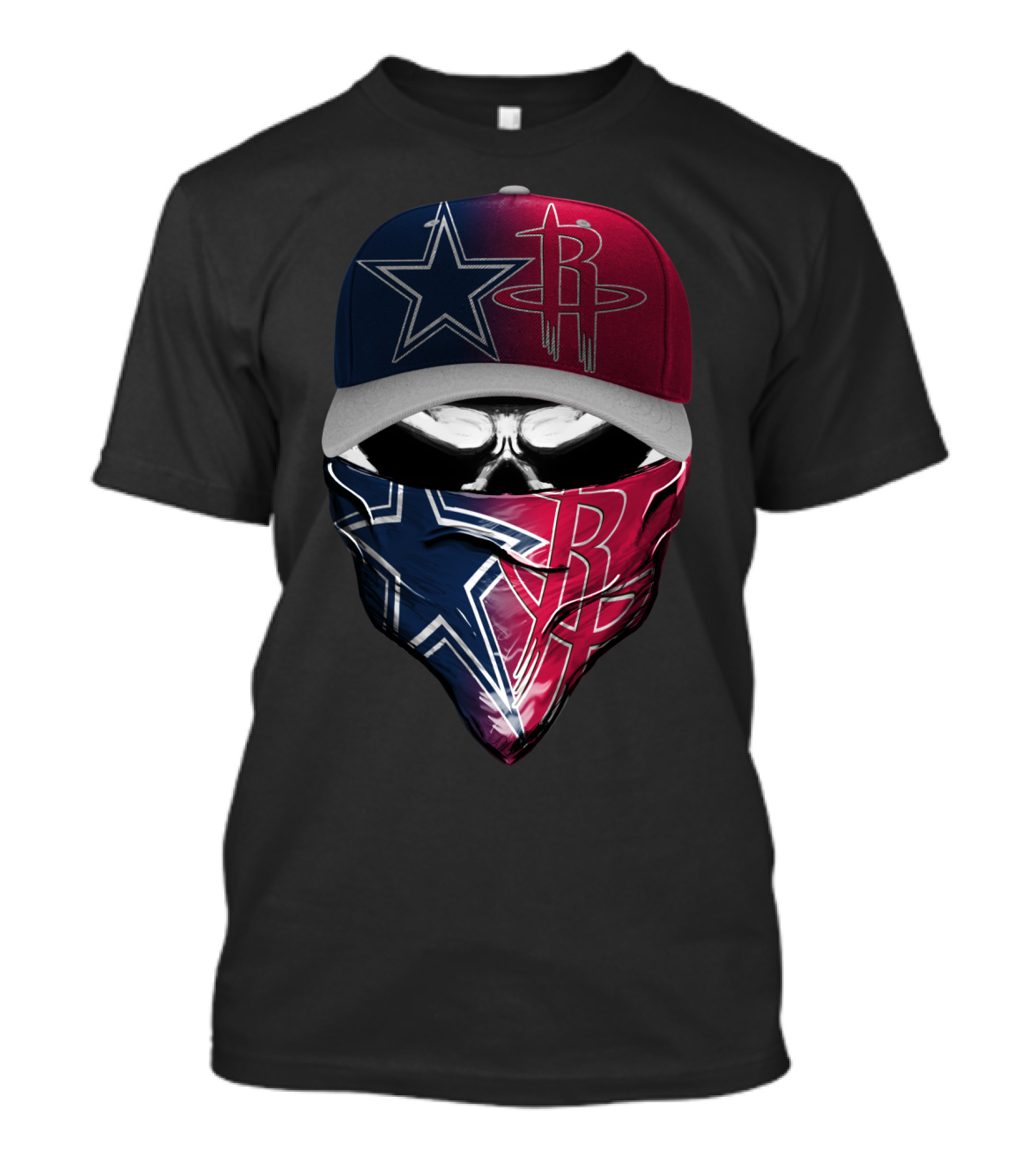 Dallas Cowboys Houston Rockets Split T-Shirt