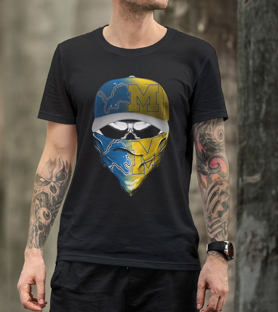 Detroit Lions Michigan Wolverines Skum T-Shirt