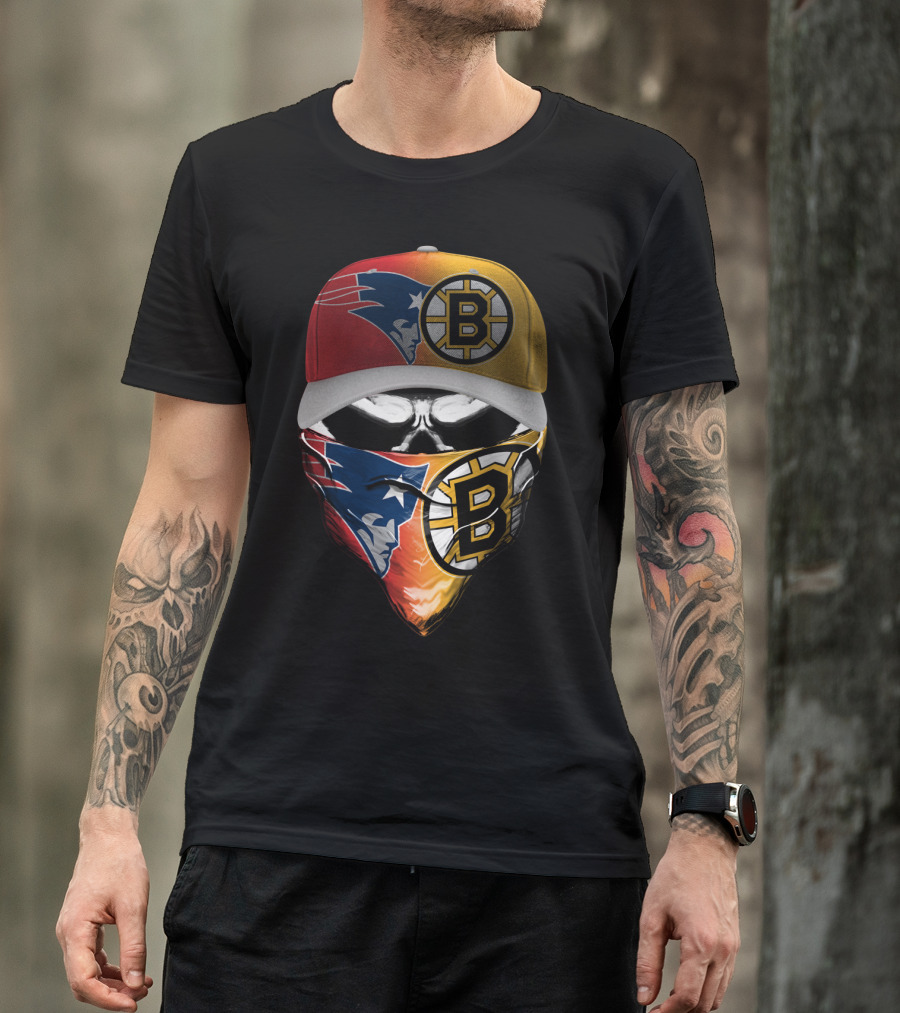 Patriots Bruins Skum 089 T-Shirt