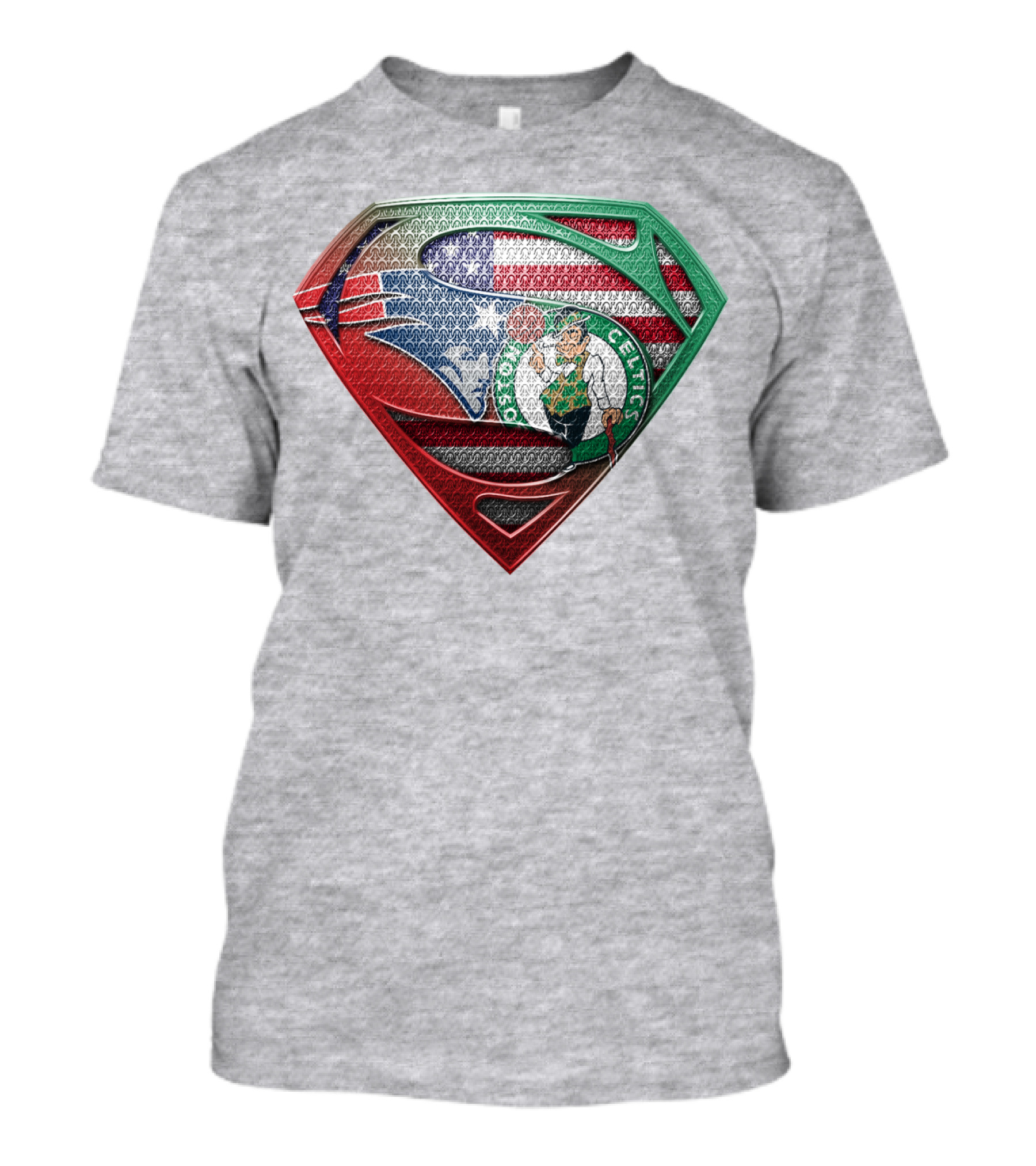 Superman Boston Celtics American Flag T-Shirt