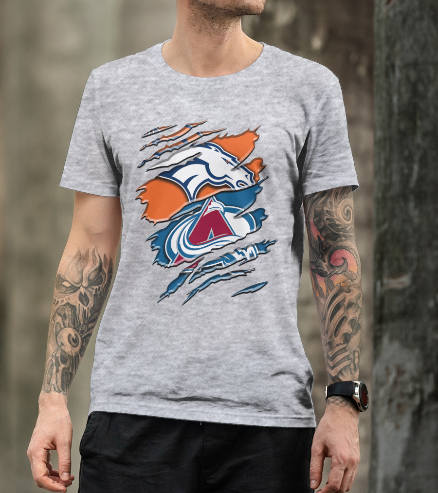 Denver Broncos Colorado Avalanche Rah 016 T-Shirt