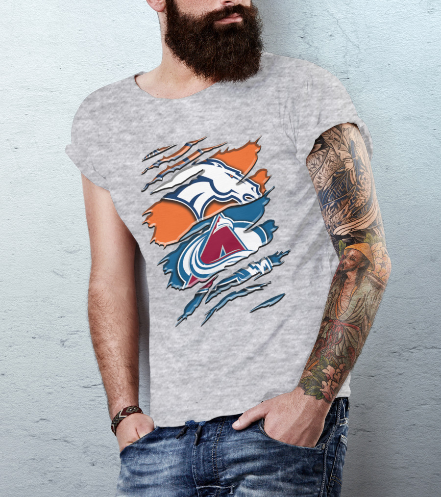 Denver Broncos Colorado Avalanche Rah 016 T-Shirt