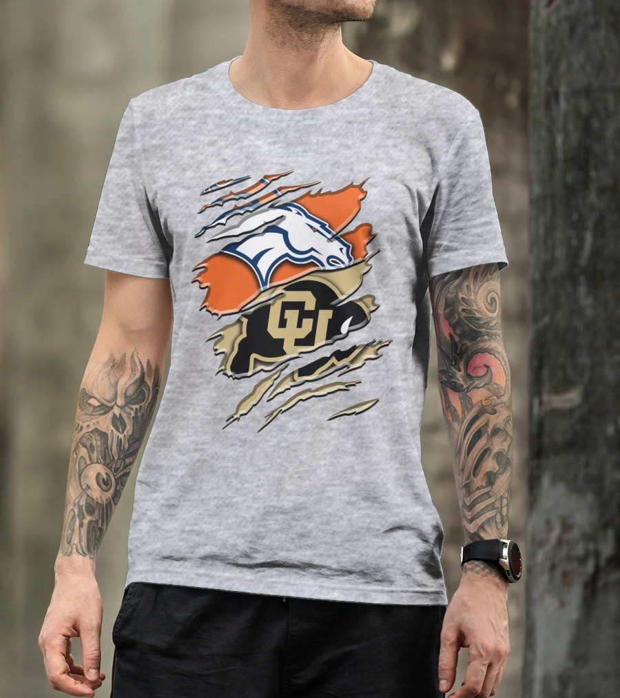 Denver Broncos Colorado Buffaloes Rah 017 T-Shirt