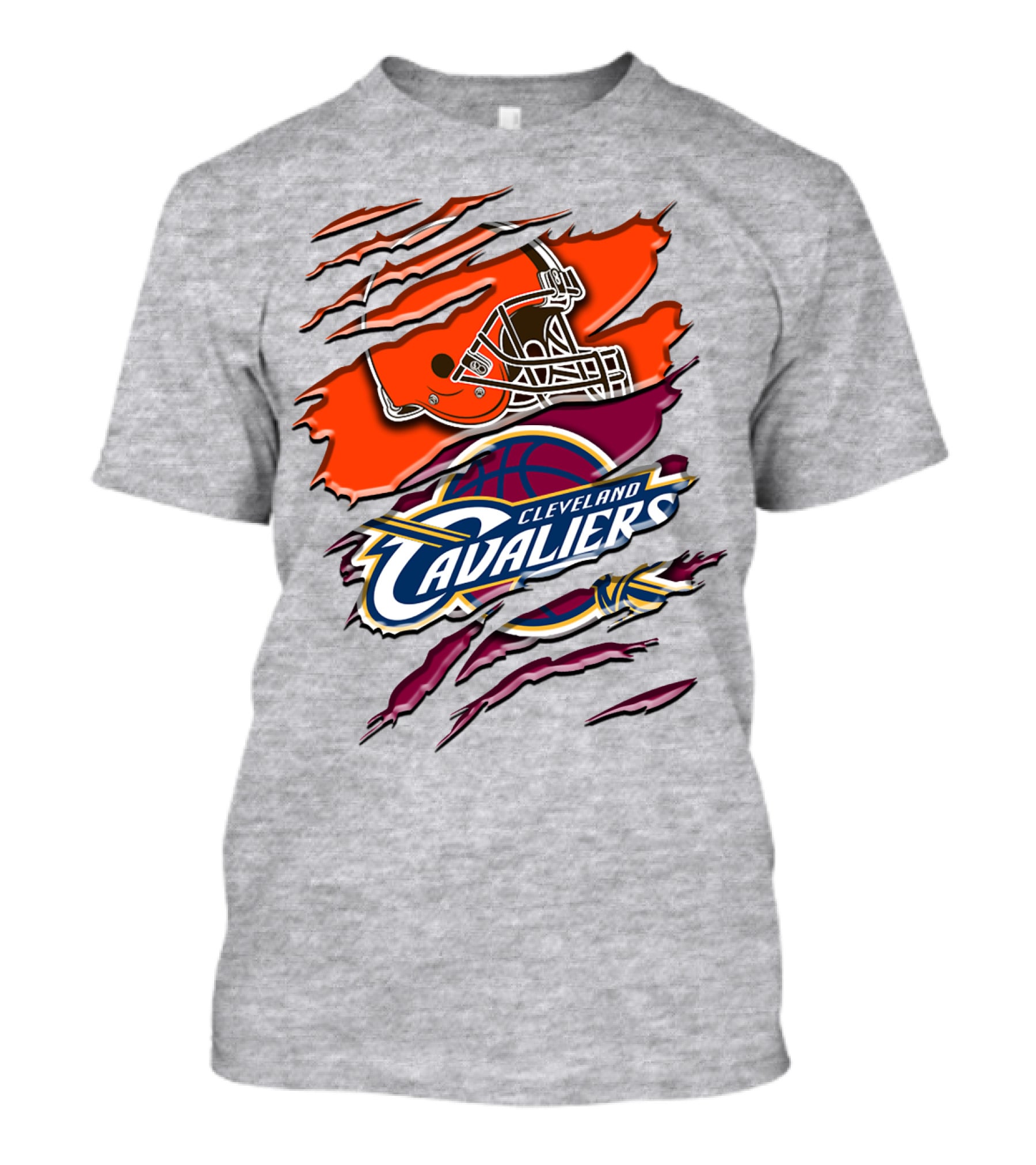 Cleveland Cavaliers Browns Helmet Rah T-Shirt