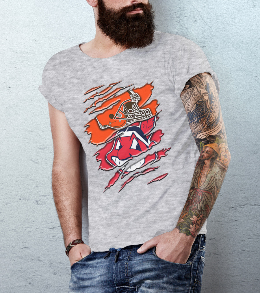 Cleveland Browns And Chief Wahoo Rah T-Shirt