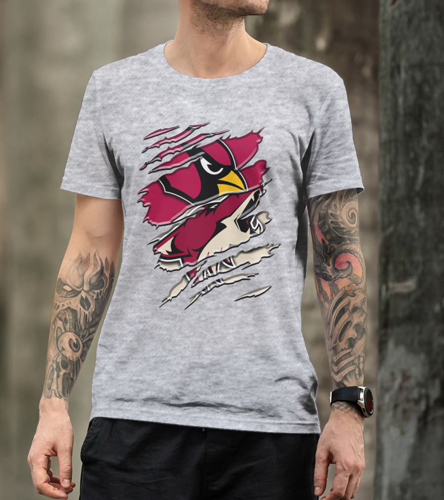 Arizona Cardinals Ripped Design Rah 028 T-Shirt