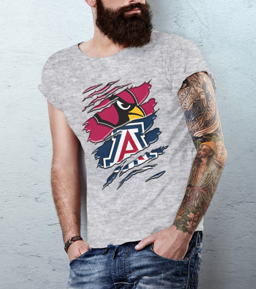 Arizona Cardinals University Of Arizona Wildcats Rah 031 T-Shirt
