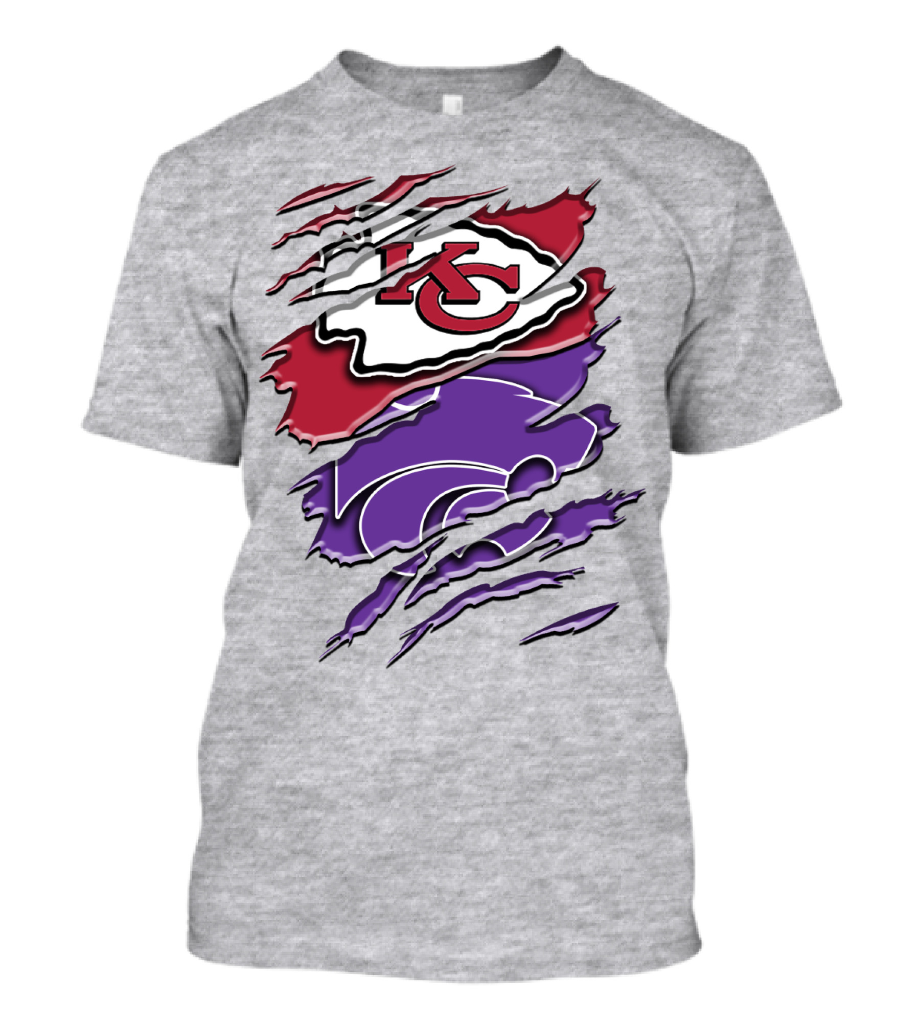 Kansas City Chiefs K-State Wildcats Fan Gear Rah 038 T-Shirt