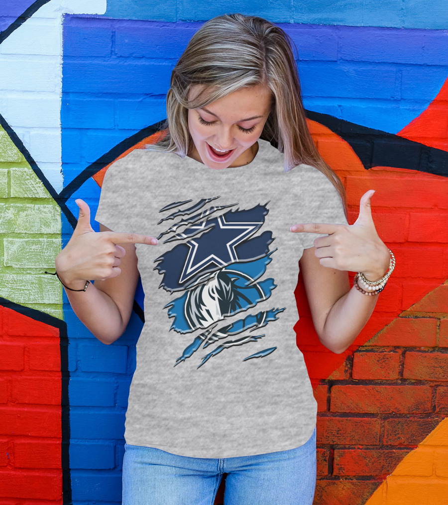 Dallas Cowboys Mavericks Crossover Rah 044 T-Shirt