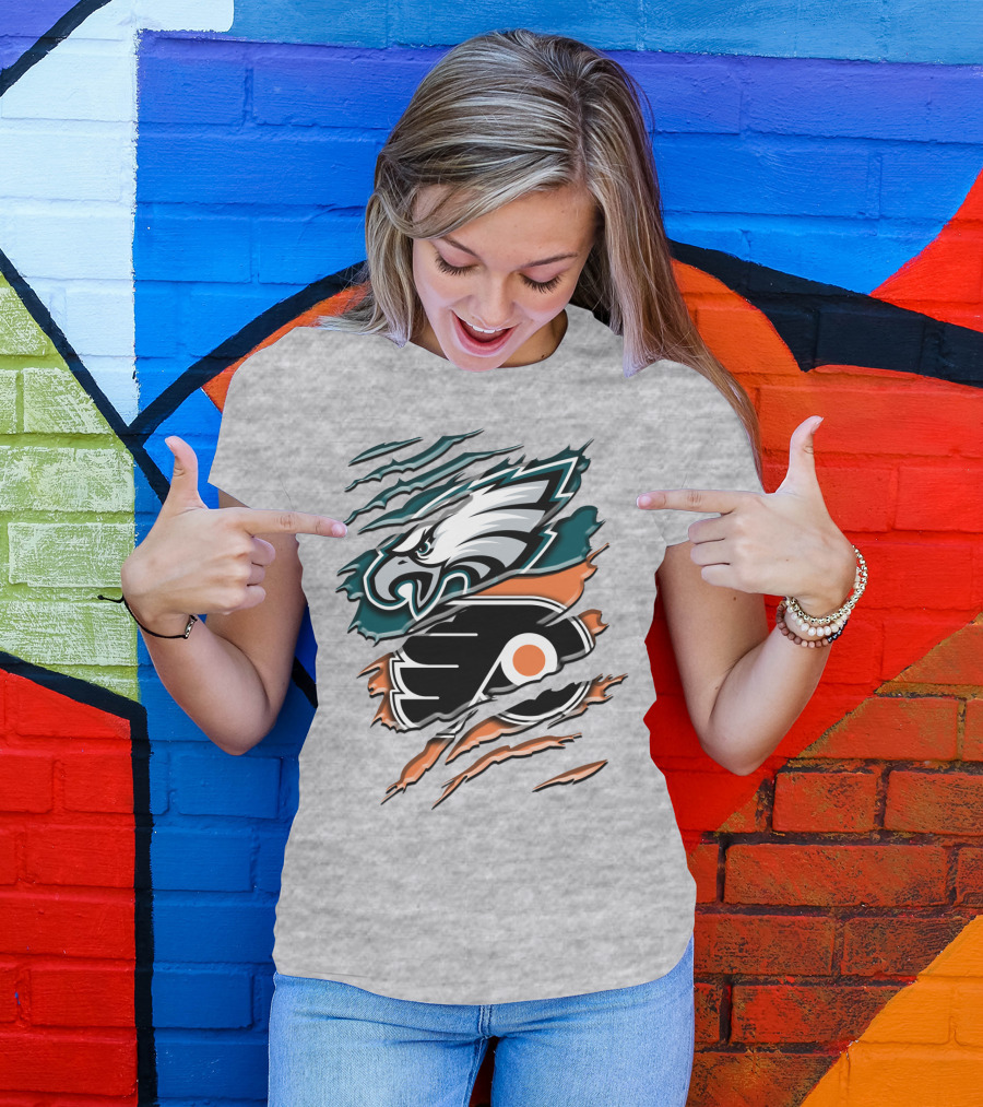 Philadelphia Eagles Flyers Rah 056 T-Shirt