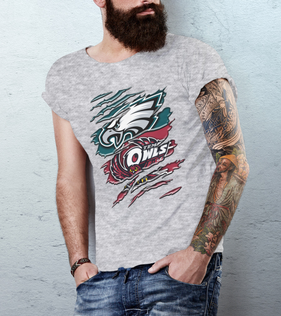 Philadelphia Eagles Temple Owls Rah 058 T-Shirt