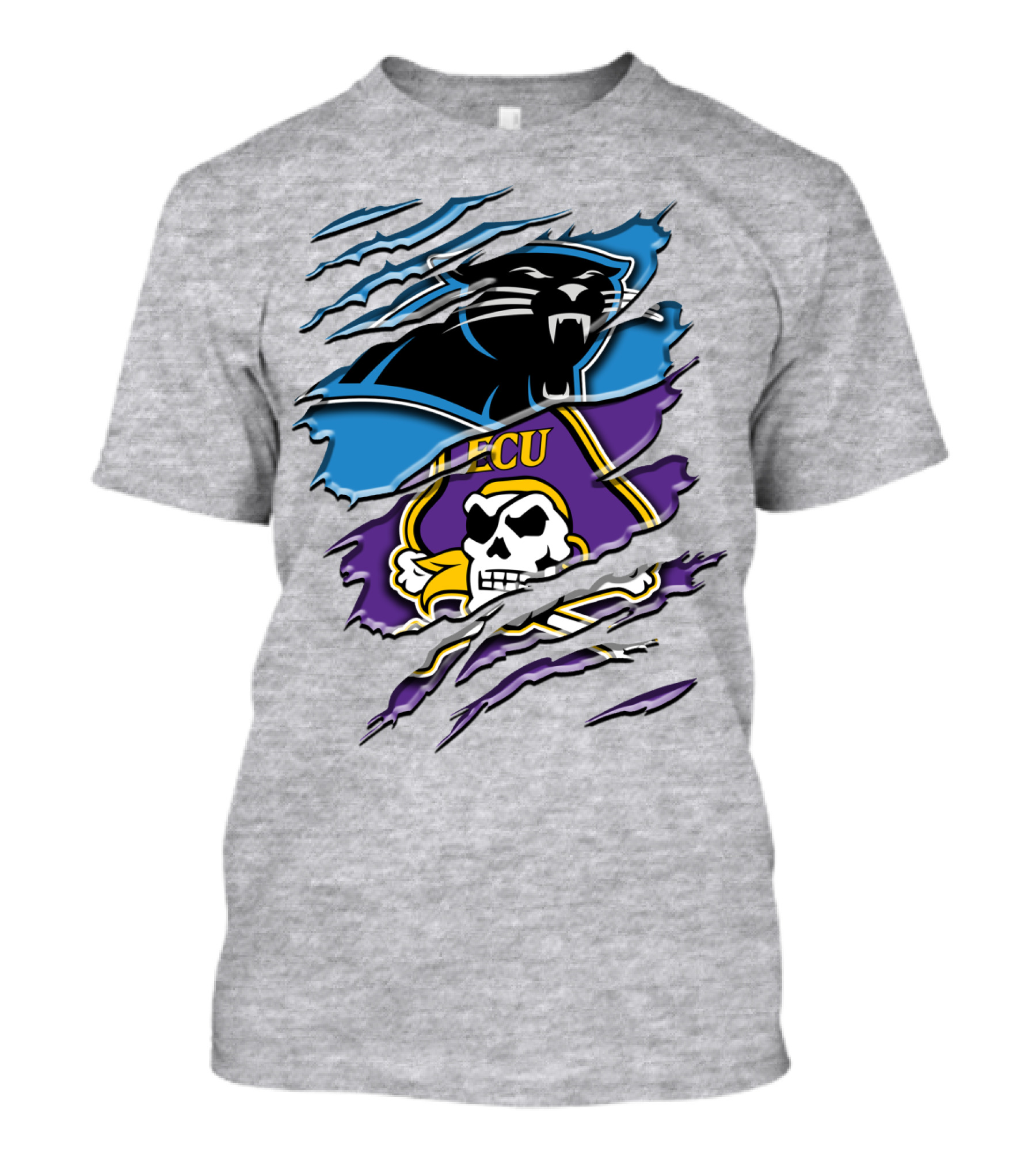 Carolina Panthers Ecu Pirates Rah T-Shirt