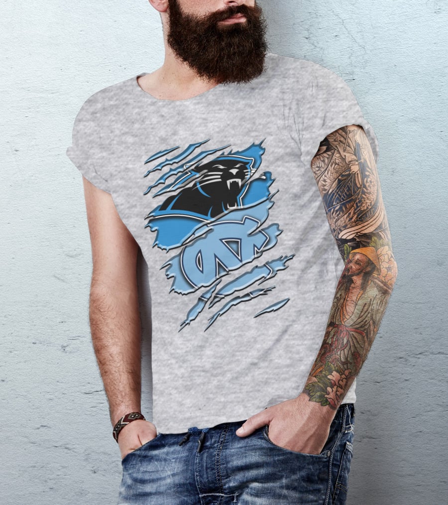 Carolina Panthers North Carolina Tar Heels Rah 087 T-Shirt