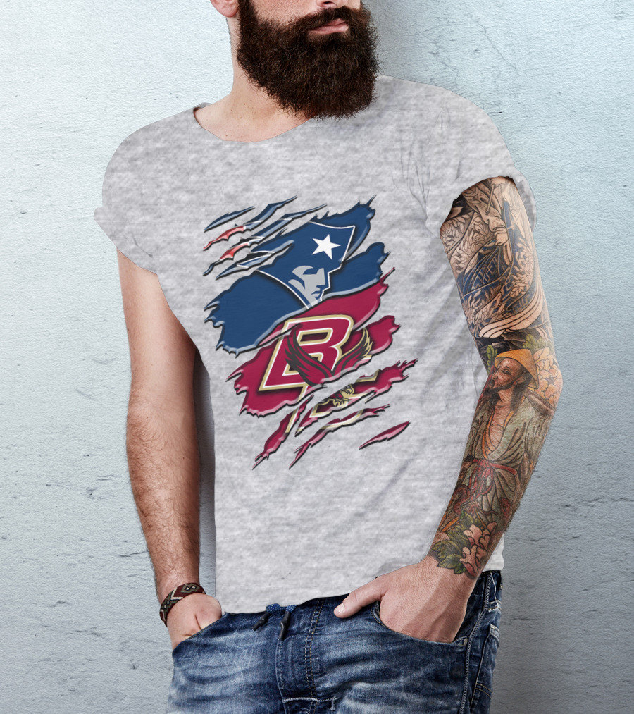 New England Patriots Boston College Eagle Claw Marks T-Shirt