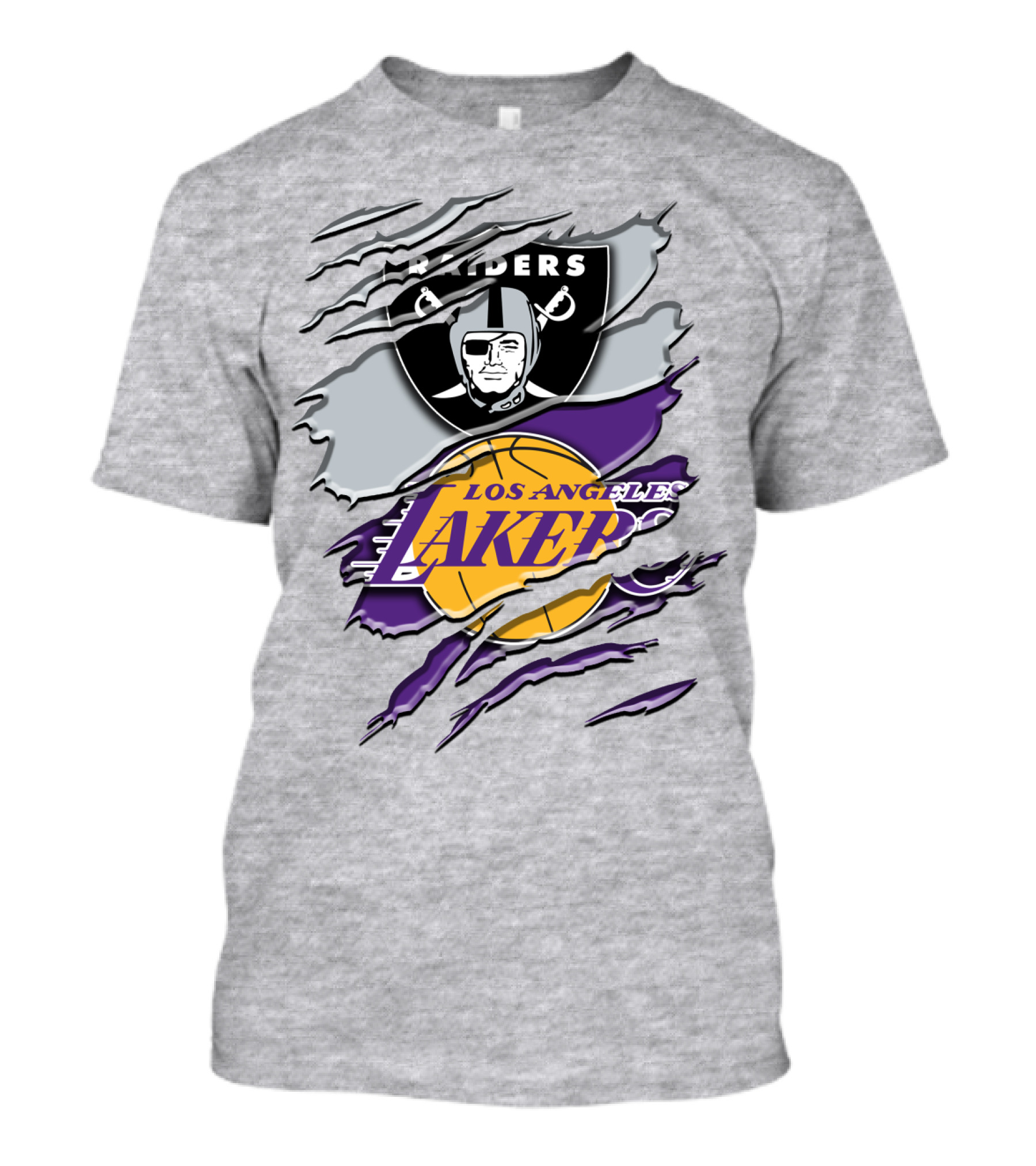 Raiders Los Angeles Lakers Rah 095 T-Shirt