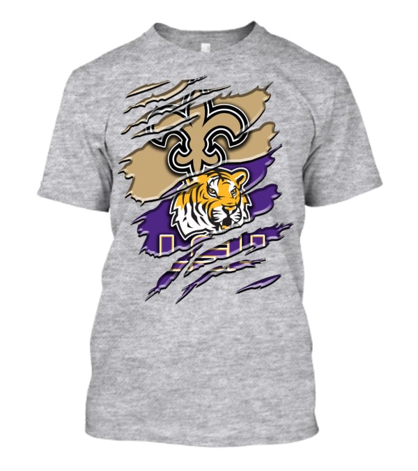 New Orleans Saints And Lsu Tigers Rah 107 T-Shirt