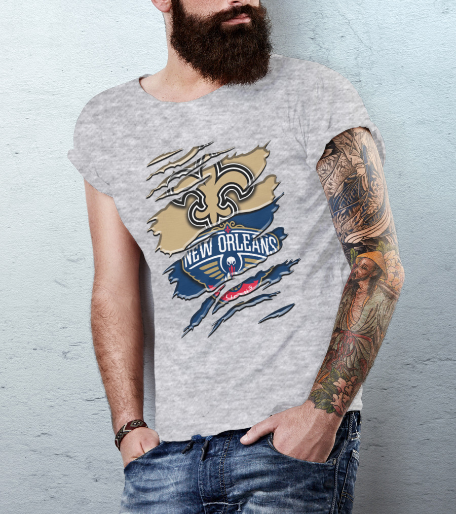 New Orleans Saints Pelicans Rah 108 T-Shirt