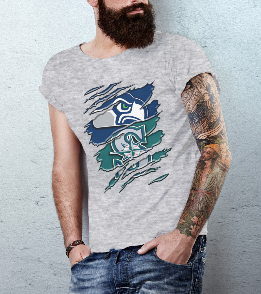 Seattle Seahawks Mariners Rah 109 T-Shirt