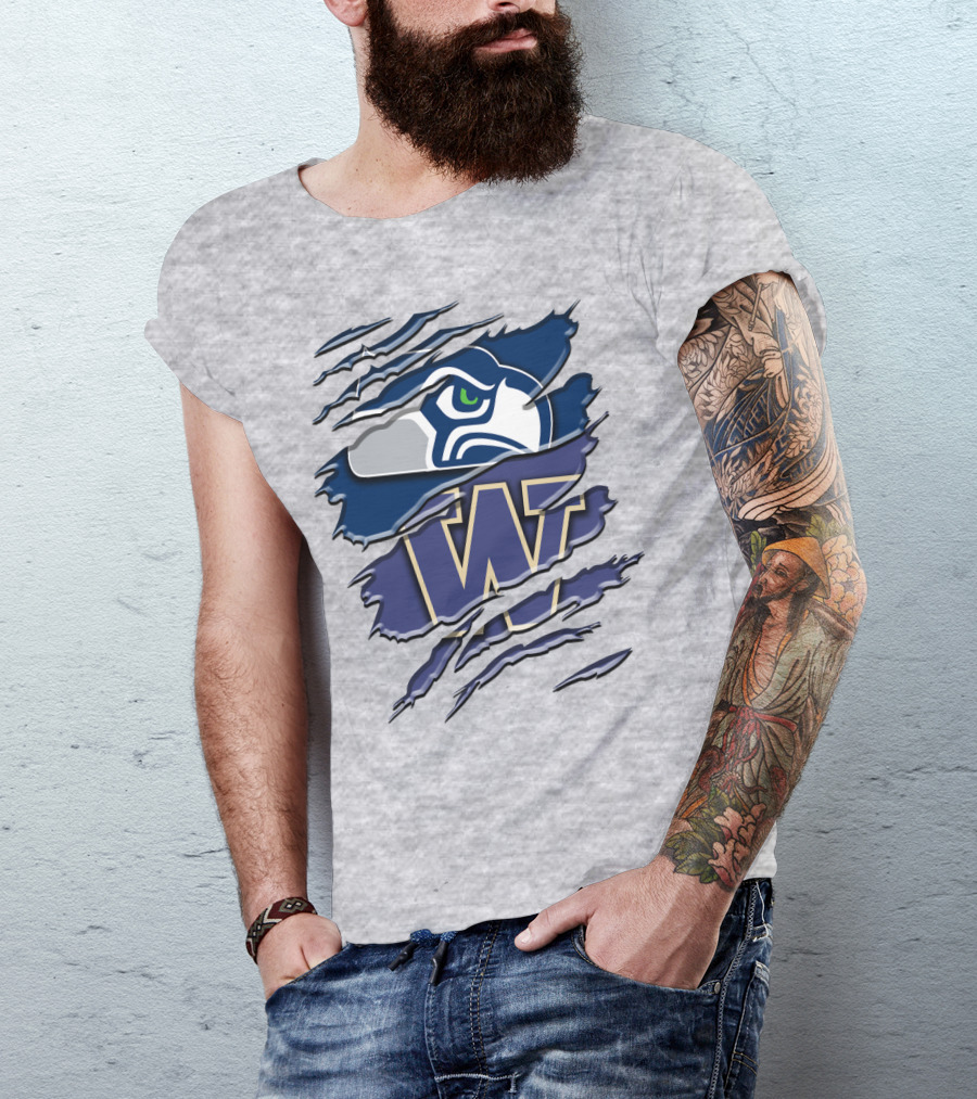 Seattle Seahawks University Of Washington Rah 110 T-Shirt