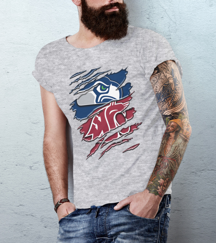 Seahawks Cougars Rah 111 Hybrid T-Shirt
