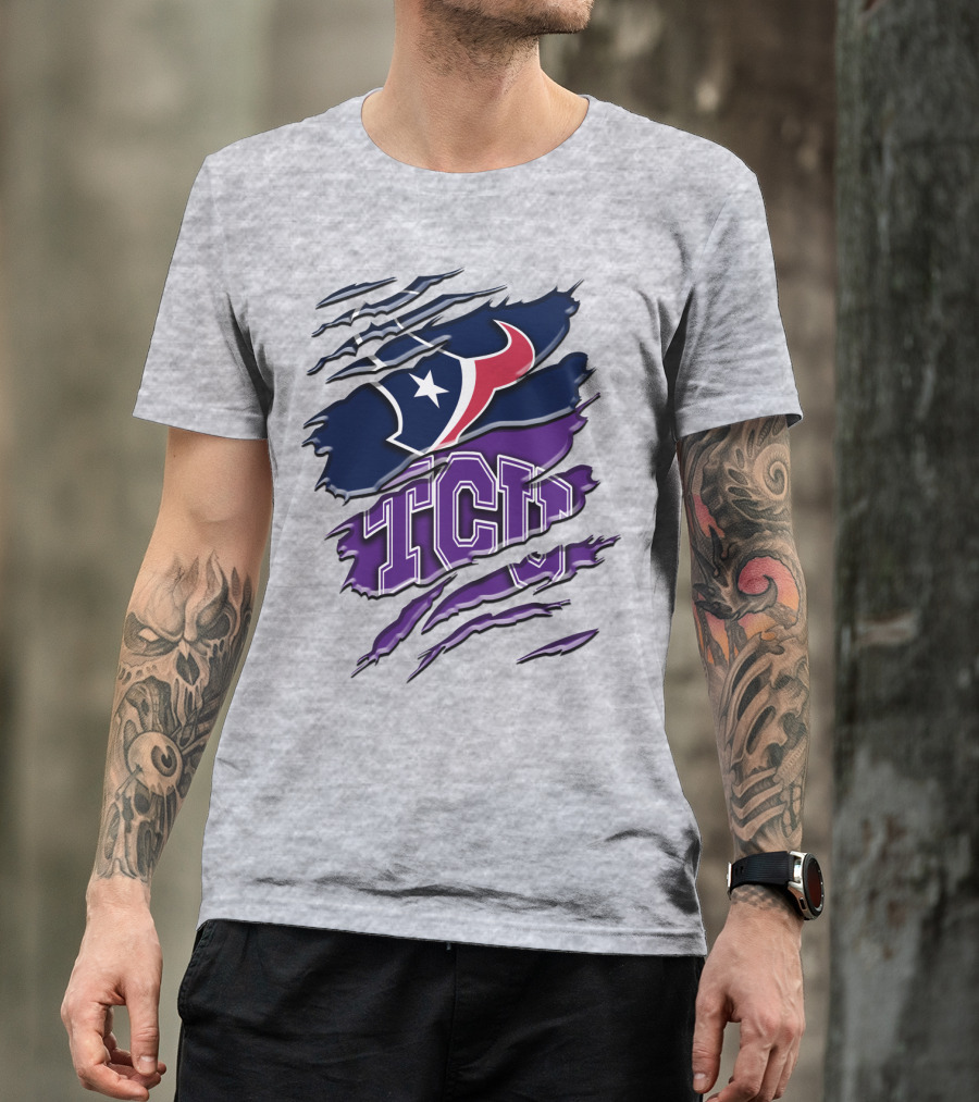 Houston Texans Tcu Horned Frogs Rah 121 T-Shirt