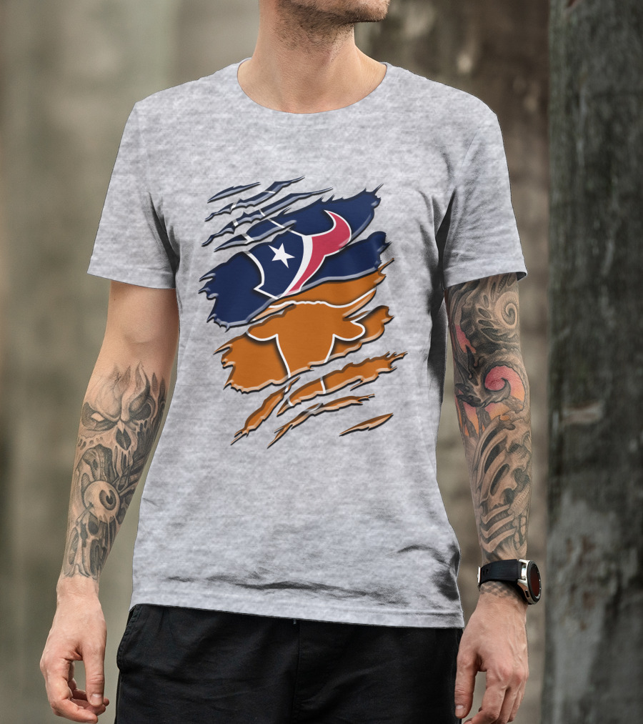 Houston Texans Longhorns Rah 123 T-Shirt