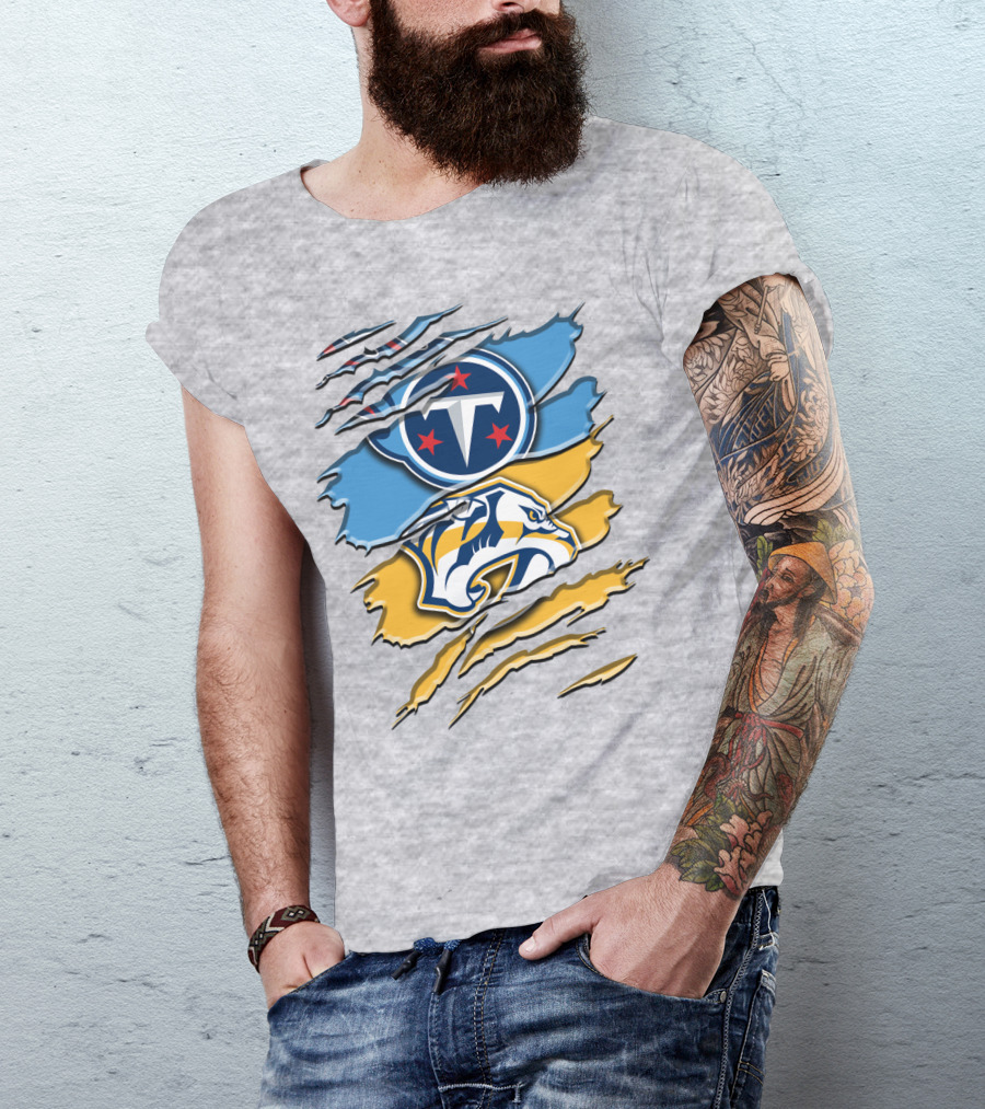 Tennessee Titans Nashville Predators Rah 130 T-Shirt