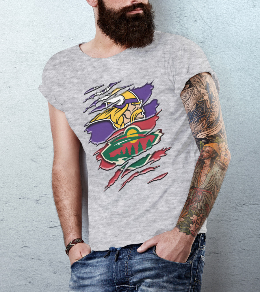 Minnesota Vikings Wild Crossover T-Shirt