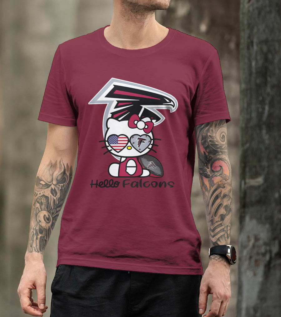 Hello Falcons Atlanta Football Team T-Shirt