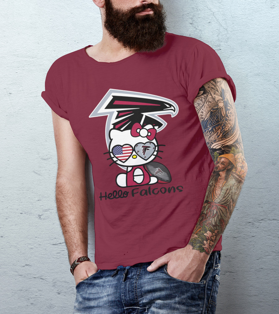 Hello Falcons Atlanta Football Team T-Shirt
