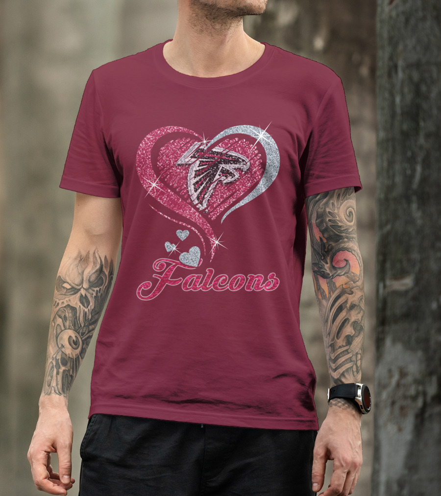 Atlanta Falcons Heart T-Shirt