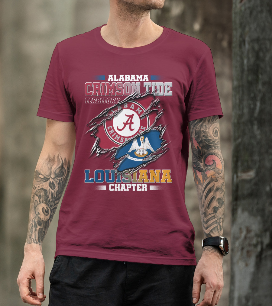 Alabama Crimson Tide Territory Louisiana Chapter T-Shirt