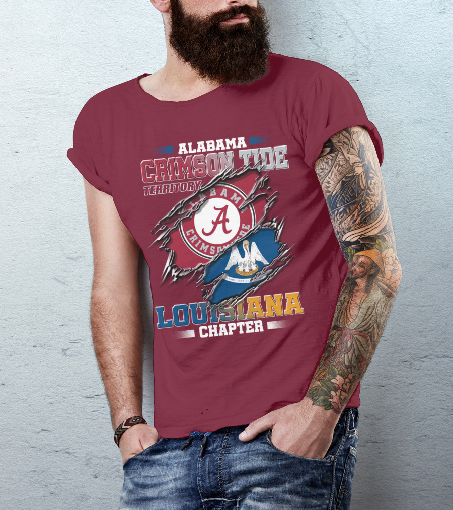 Alabama Crimson Tide Territory Louisiana Chapter T-Shirt