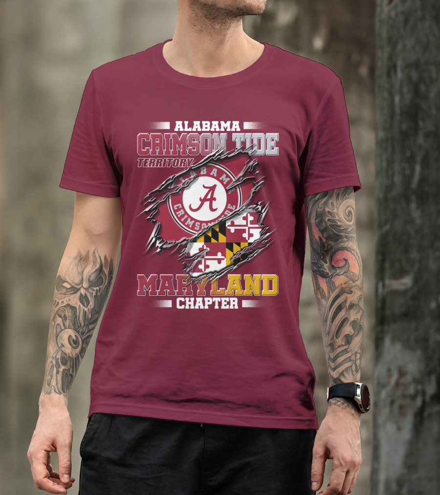 Alabama Crimson Tide Territory Maryland Chapter T-Shirt