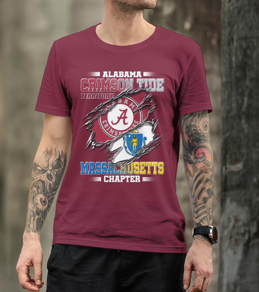 Alabama Crimson Tide Territory Massachusetts Chapter T-Shirt
