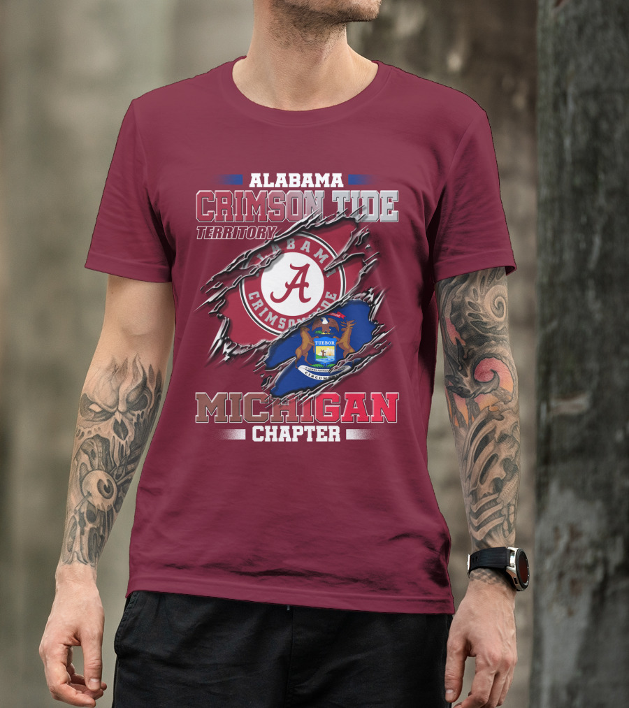 Alabama Crimson Tide Territory Michigan Chapter T-Shirt