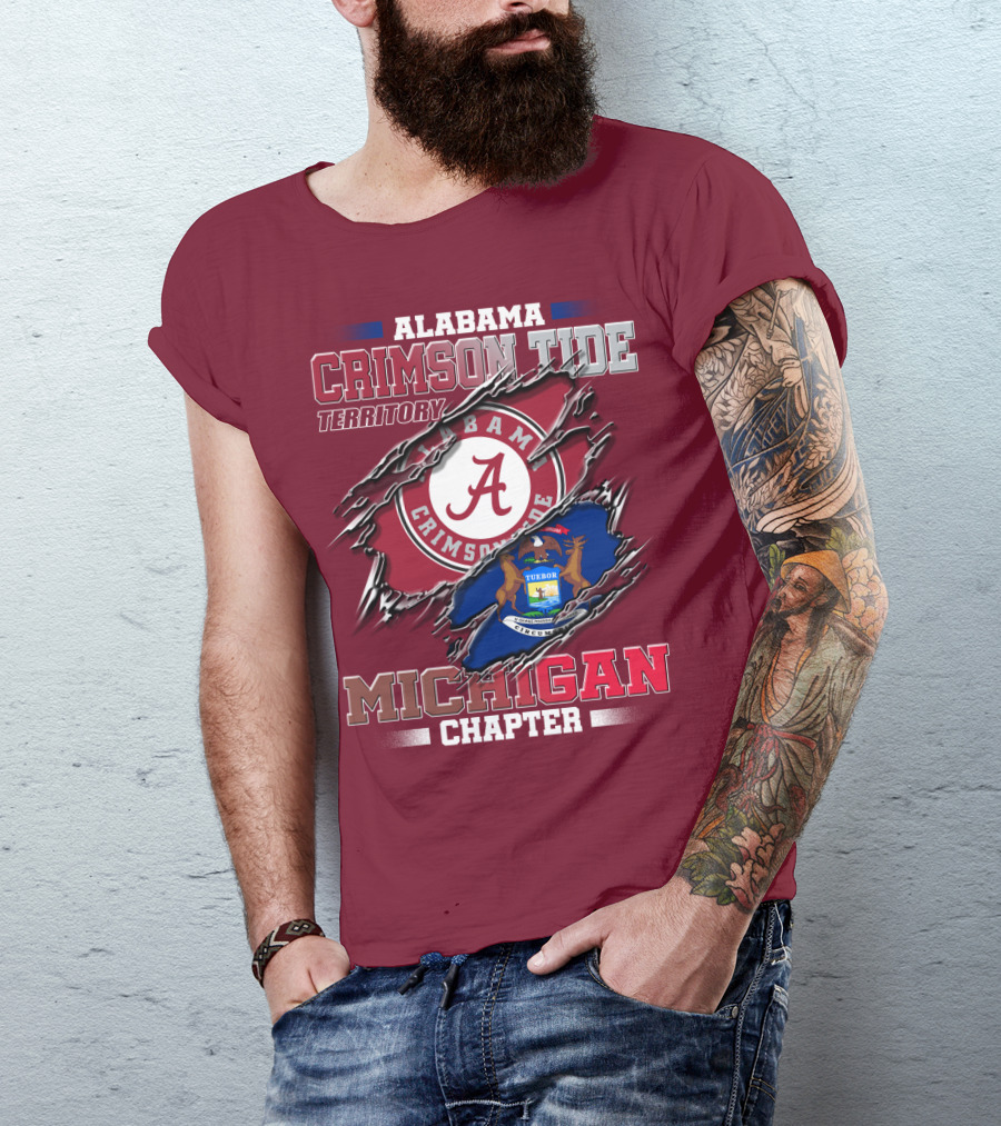 Alabama Crimson Tide Territory Michigan Chapter T-Shirt